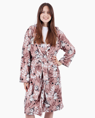 Lilla My in Leaves Dressing Gown - Cozee